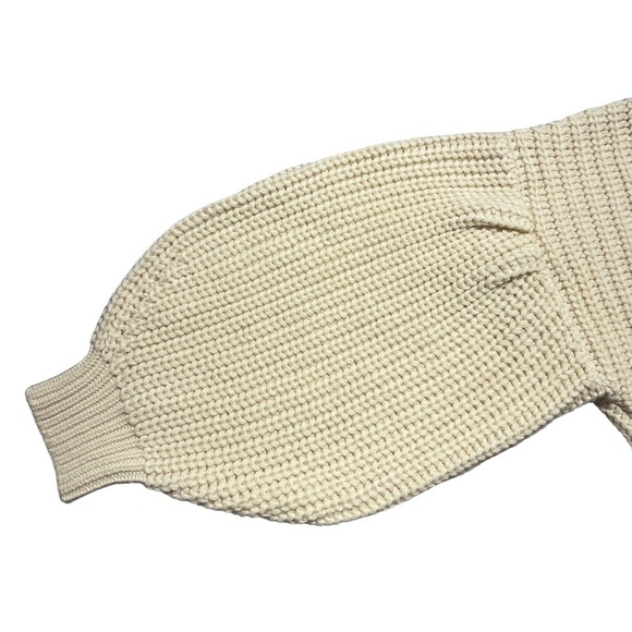 TopShop Pointelle Detail Balloon Sleeve Knit Sweater M (8-10) - Picture 8 of 11